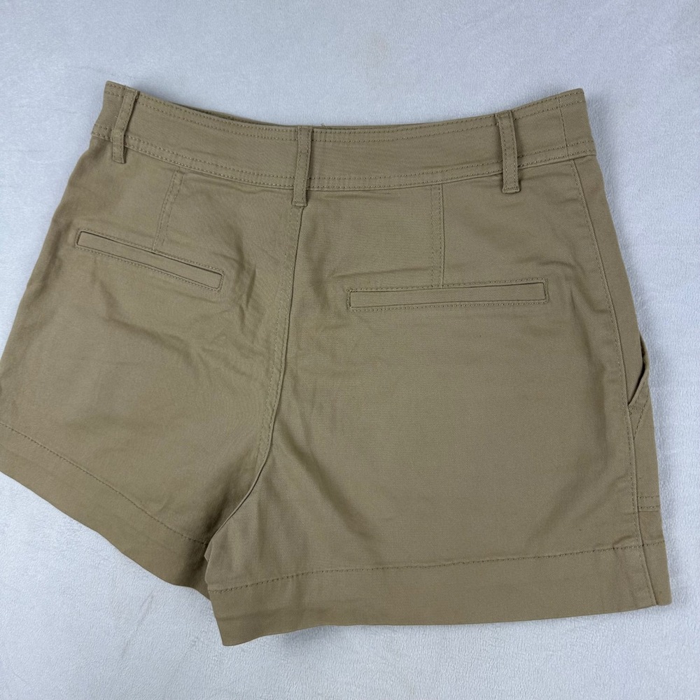 H&M Women's Khaki Cargo Shorts Size 8 Utility Pocket Casual Summer - Picture 13 of 13
